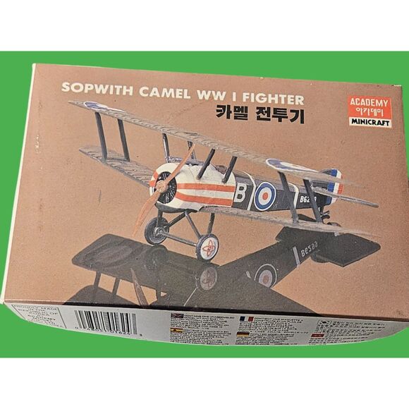 Academy Minicraft Sopwith Camel WWI Fighter Model Airplane -- ITEM #3544 - Picture 4 of 5